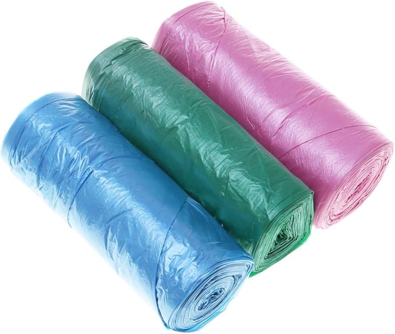 Didiseaon 3 قطع أكياس قمامة قوية مقاومة للتسرب للسلال الصغيرة ألوان عشوائية - Image 1